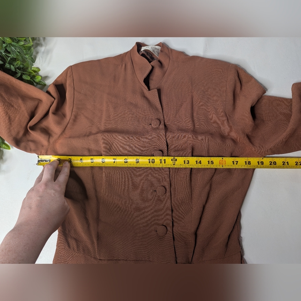 Vintage 1940s Wiley Samuelson original Dress Brown - Picture 8 of 12